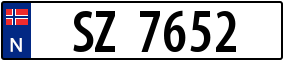 Trailer License Plate